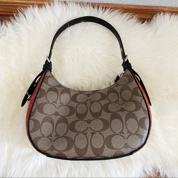 🆕 Coach Hobo Crossbody Bag in Signature Canvas - Picture 6 of 9